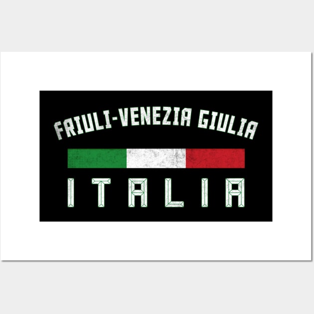 Friuli Venezia Giulia / Italy Region Typography Design Wall Art by DankFutura